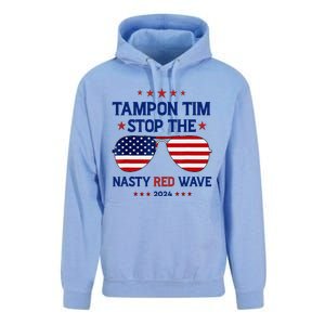 Vote Tampon Tim Will Stop The Red Wave American Flag 2024 Unisex Surf Hoodie