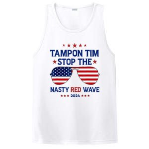 Vote Tampon Tim Will Stop The Red Wave American Flag 2024 PosiCharge Competitor Tank