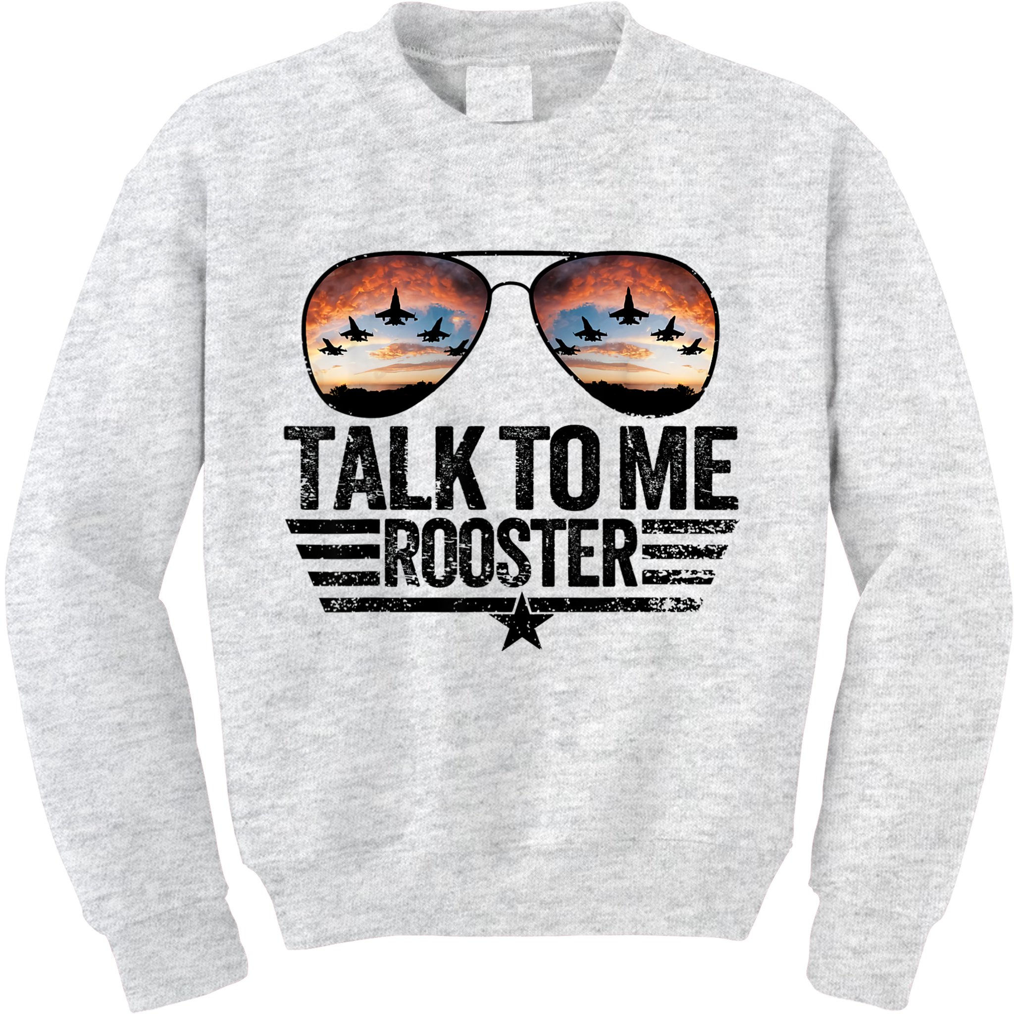 Vintage Talk To Me Rooster Glasses Retro Mens Women Kids Sweatshirt