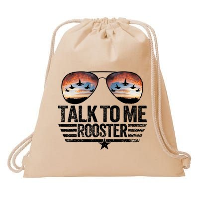 Vintage Talk To Me Rooster Glasses Retro Mens Women Drawstring Bag