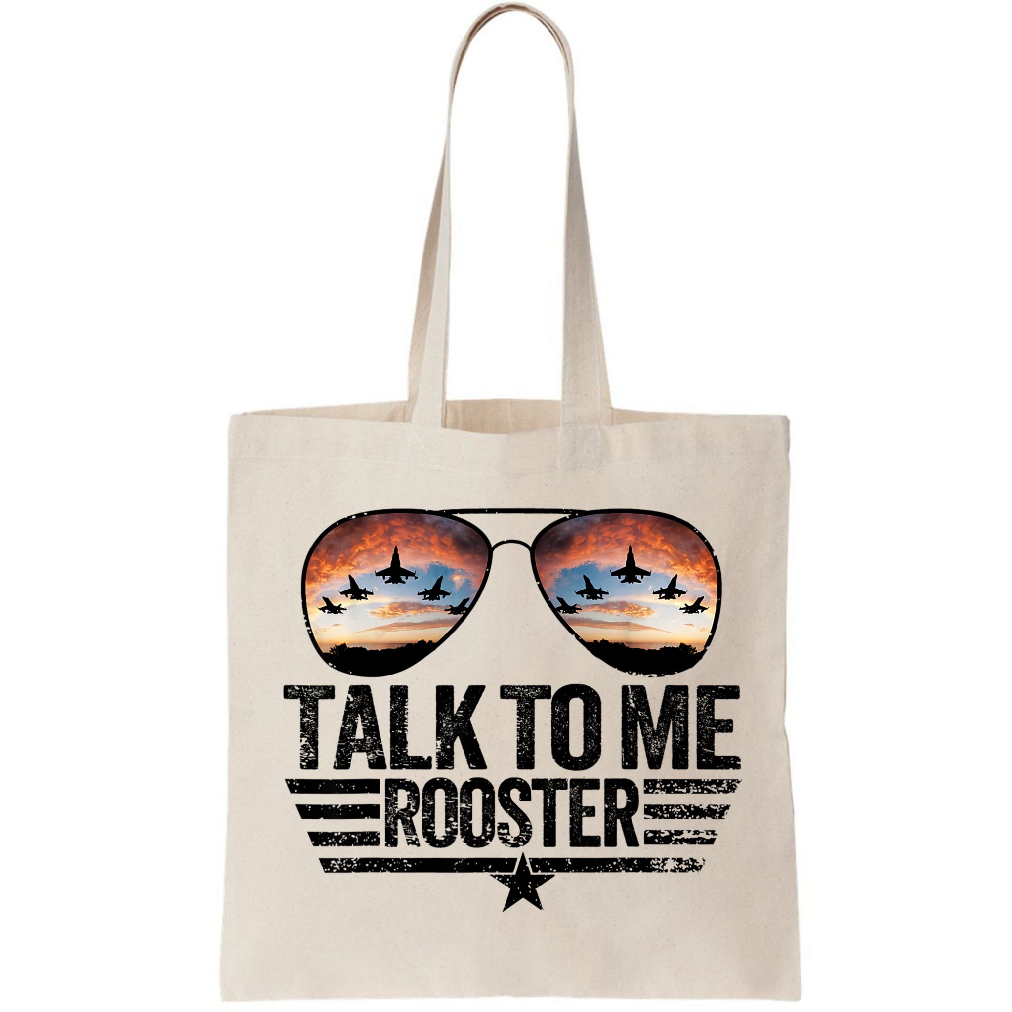 Vintage Talk To Me Rooster Glasses Retro Mens Women Bag