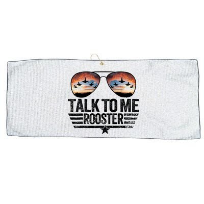 Vintage Talk To Me Rooster Glasses Retro Mens Women Large Microfiber Waffle Golf Towel