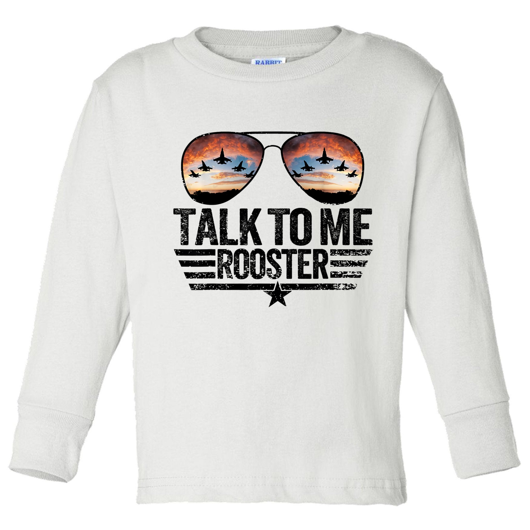 Vintage Talk To Me Rooster Glasses Retro Mens Women Toddler Long Sleeve Shirt
