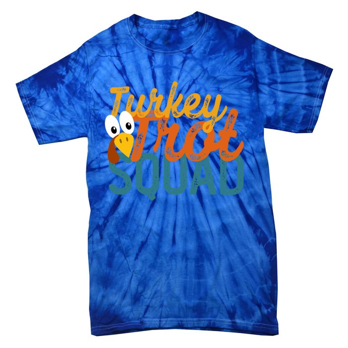 Vintage Turkey Trot Squad Gift Tie-Dye T-Shirt