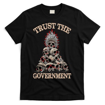 Vintage Trust The Government Skull Native American T-Shirt