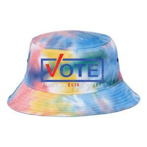 Vote Tell Them Ruth Sent You Political Feminist Distressed Tie Dye Newport Bucket Hat