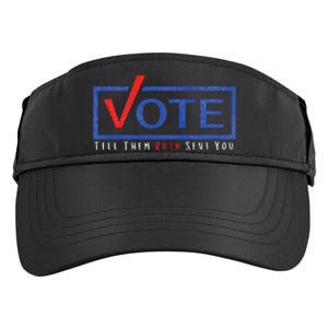 Vote Tell Them Ruth Sent You Political Feminist Distressed Adult Drive Performance Visor