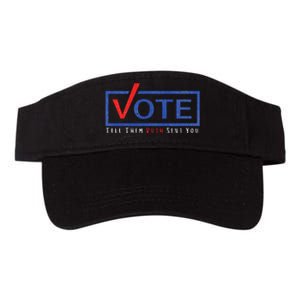 Vote Tell Them Ruth Sent You Political Feminist Distressed Valucap Bio-Washed Visor