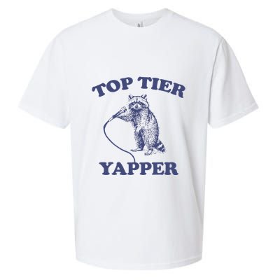 Vintage Top Tier Yapper Meme Retro Cartoon Sueded Cloud Jersey T-Shirt