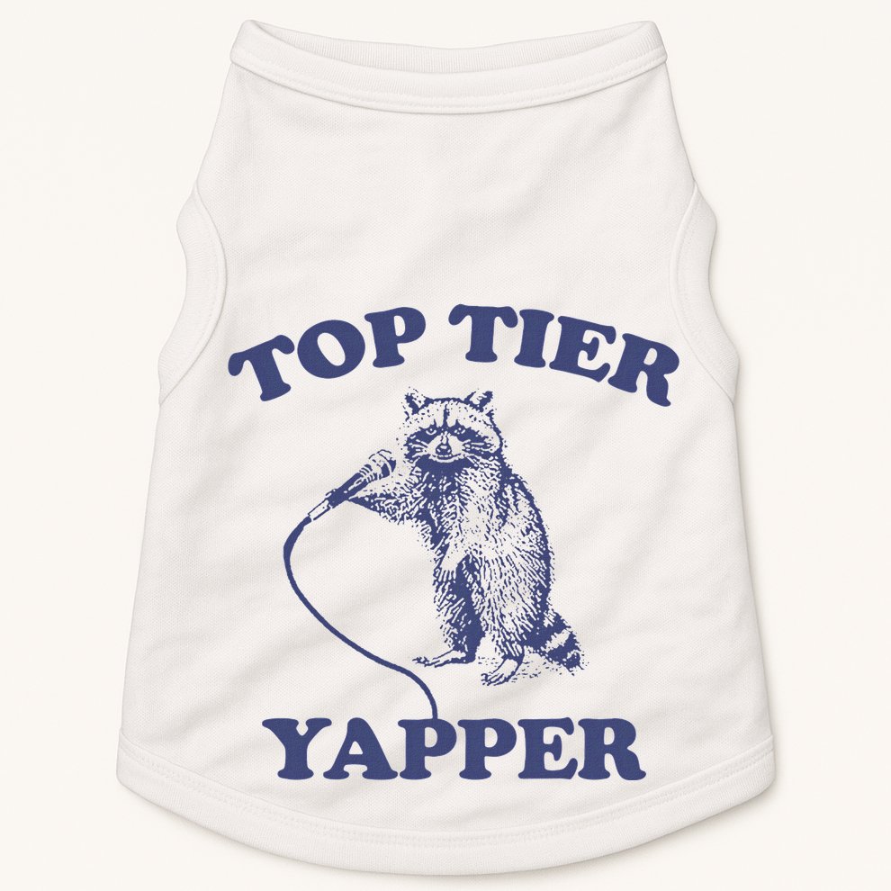 Vintage Top Tier Yapper Meme Retro Cartoon Doggie Tank