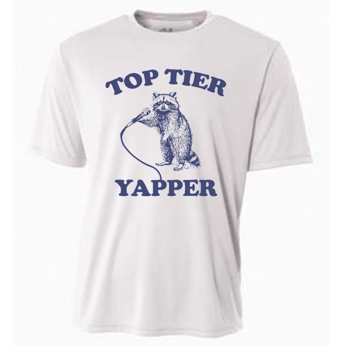 Vintage Top Tier Yapper Meme Retro Cartoon Cooling Performance Crew T-Shirt