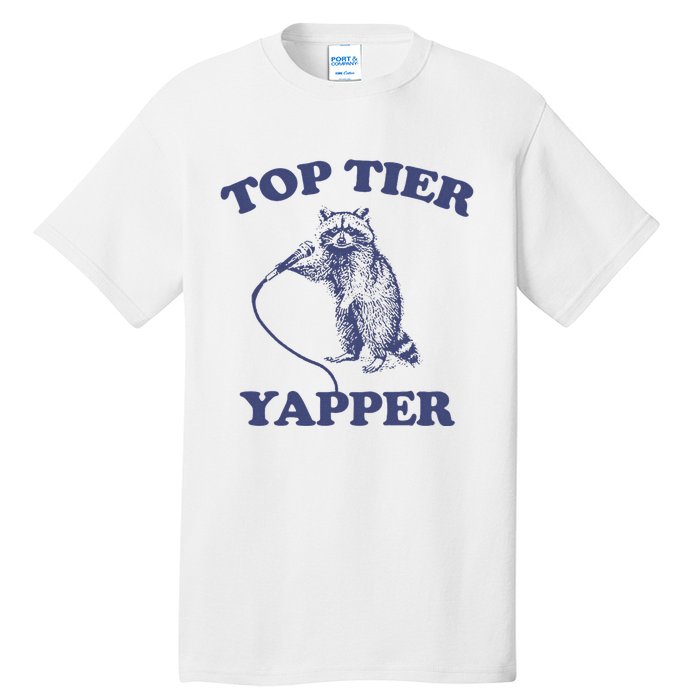 Vintage Top Tier Yapper Meme Retro Cartoon Tall T-Shirt