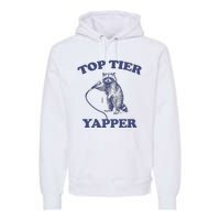 Vintage Top Tier Yapper Meme Retro Cartoon Premium Hoodie