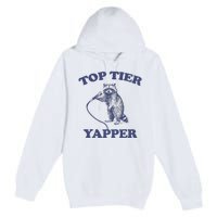 Vintage Top Tier Yapper Meme Retro Cartoon Premium Pullover Hoodie