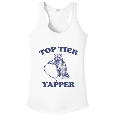 Vintage Top Tier Yapper Meme Retro Cartoon Ladies PosiCharge Competitor Racerback Tank