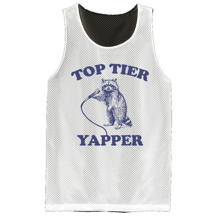 Vintage Top Tier Yapper Meme Retro Cartoon Mesh Reversible Basketball Jersey Tank