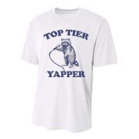 Vintage Top Tier Yapper Meme Retro Cartoon Performance Sprint T-Shirt