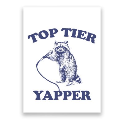 Vintage Top Tier Yapper Meme Retro Cartoon Poster