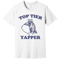 Vintage Top Tier Yapper Meme Retro Cartoon Premium T-Shirt