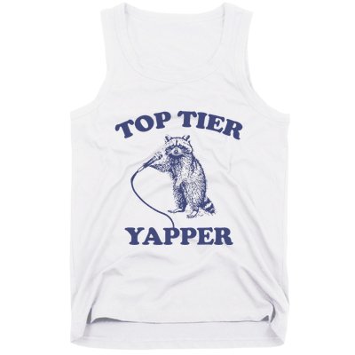 Vintage Top Tier Yapper Meme Retro Cartoon Tank Top
