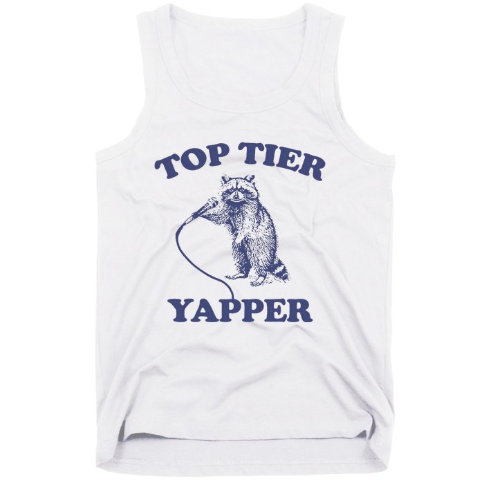 Vintage Top Tier Yapper Meme Retro Cartoon Tank Top