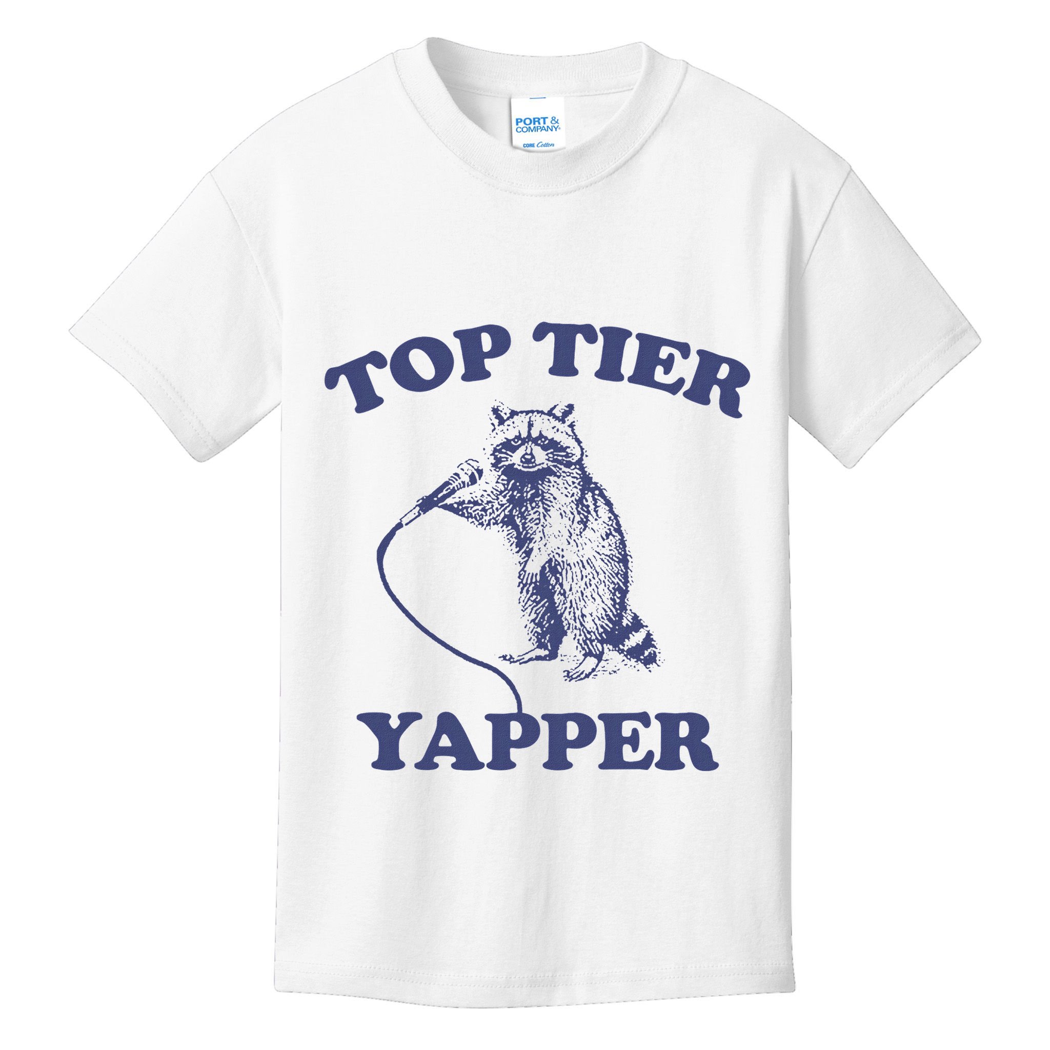 Vintage Top Tier Yapper Meme Retro Cartoon Kids T-Shirt