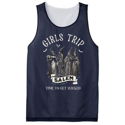 Vintage Trip To Salem Time To Get Wicked Halloween Mesh Reversible Basketball Jersey Tank