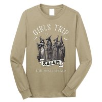 Vintage Trip To Salem Time To Get Wicked Halloween Long Sleeve Shirt