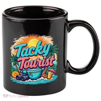 Vacay Tacky Tourist Outfit Wacky Tacky Costume Idea Tacky 11oz C Handle Ceramic Mug