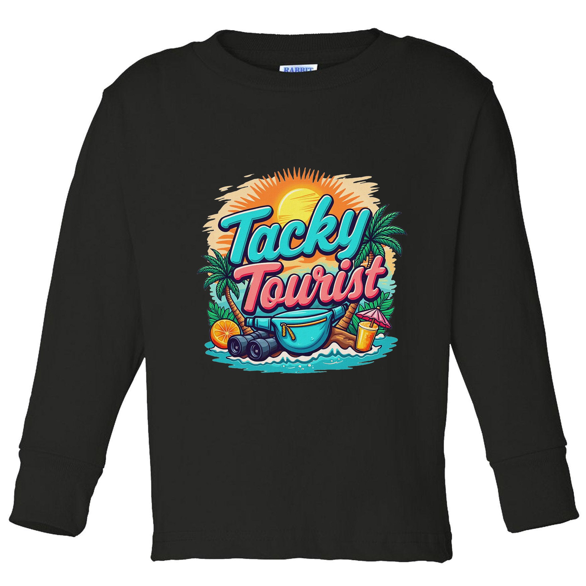 Vacay Tacky Tourist Outfit Wacky Tacky Costume Idea Tacky Toddler Long Sleeve Shirt