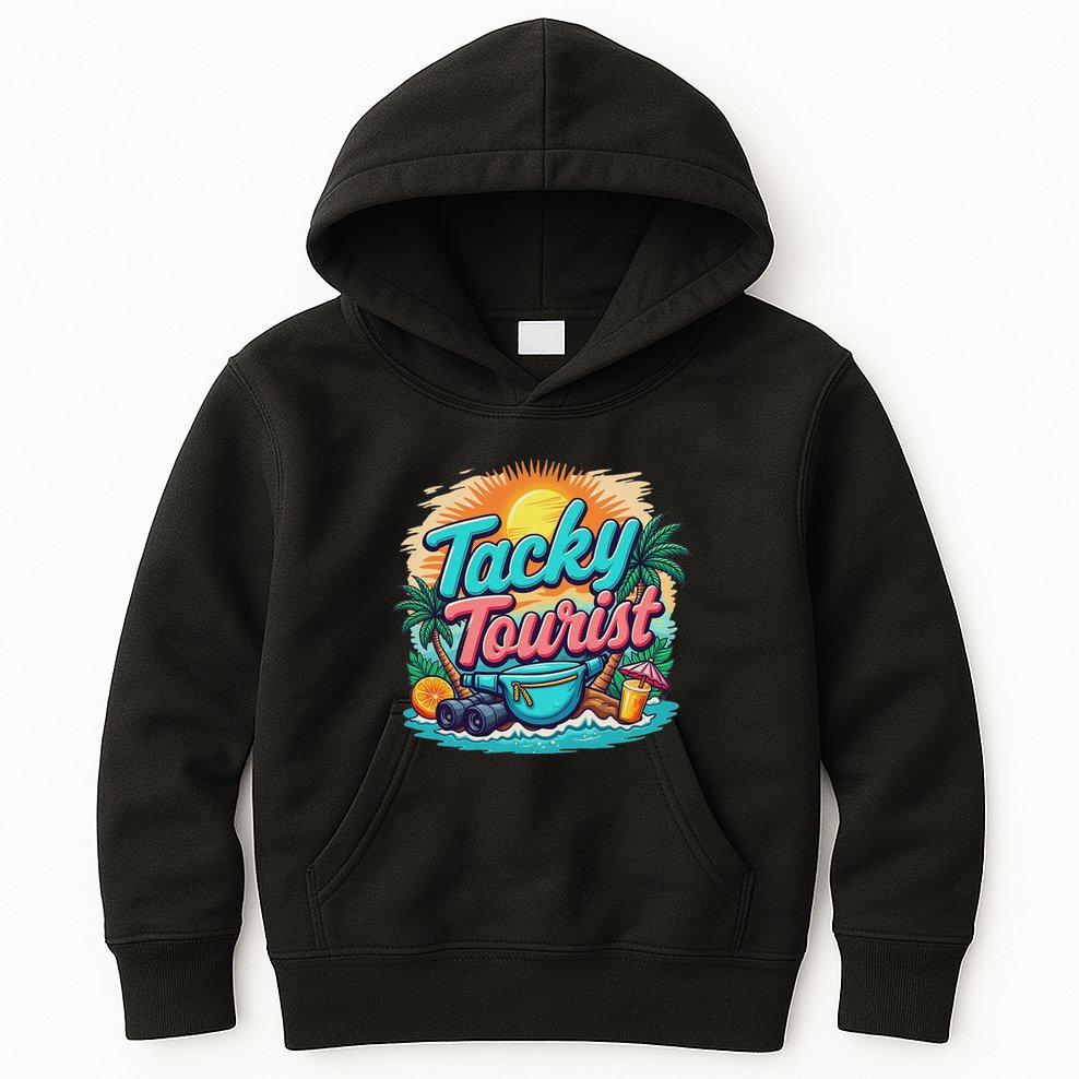 Vacay Tacky Tourist Outfit Wacky Tacky Costume Idea Tacky Kids Hoodie