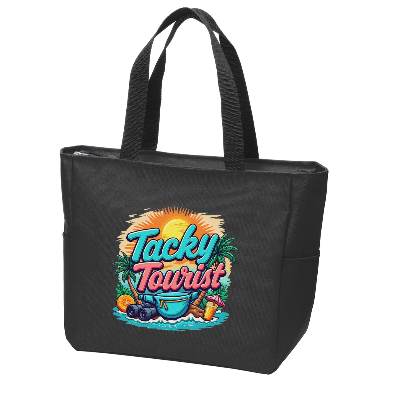 Vacay Tacky Tourist Outfit Wacky Tacky Costume Idea Tacky Zip Tote Bag