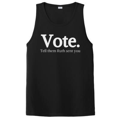 Vote Tell Them Ruth Sent You Humor PosiCharge Competitor Tank