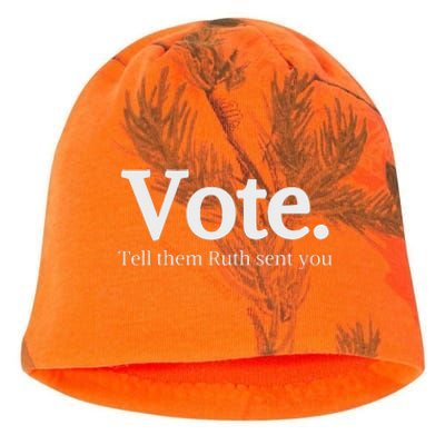 Vote Tell Them Ruth Sent You Humor Kati - Camo Knit Beanie