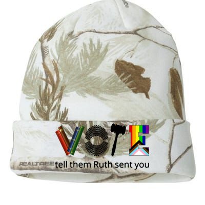 Vote Tell Them Ruth Sent You Kati Licensed 12" Camo Beanie