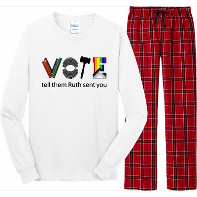 Vote Tell Them Ruth Sent You Long Sleeve Pajama Set