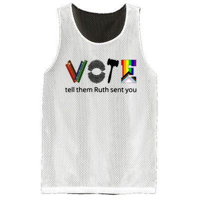 Vote Tell Them Ruth Sent You Mesh Reversible Basketball Jersey Tank