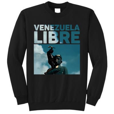 Venezuela To The End Fall Of The Statue Of Chavez Tall Sweatshirt