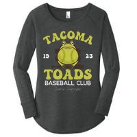 Vintage Tacoma Toads Retro Minor League Baseball Team Women's Perfect Tri Tunic Long Sleeve Shirt