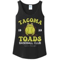 Vintage Tacoma Toads Retro Minor League Baseball Team Ladies Essential Tank