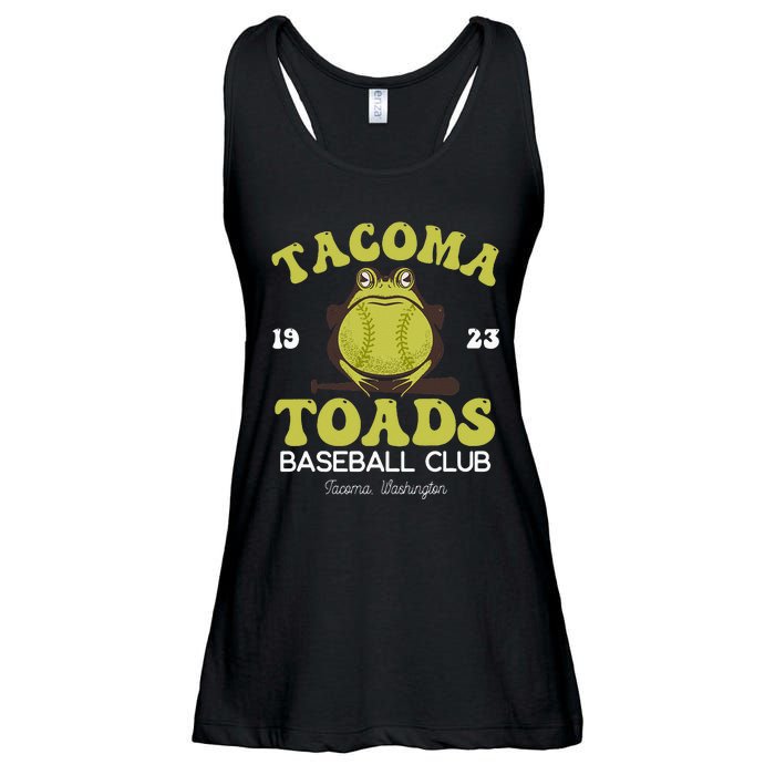 Vintage Tacoma Toads Retro Minor League Baseball Team Ladies Essential Flowy Tank