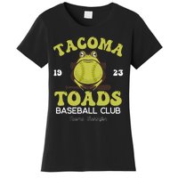 Vintage Tacoma Toads Retro Minor League Baseball Team Women's T-Shirt