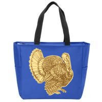 Vintage Thanksgiving Turkey Gift Zip Tote Bag