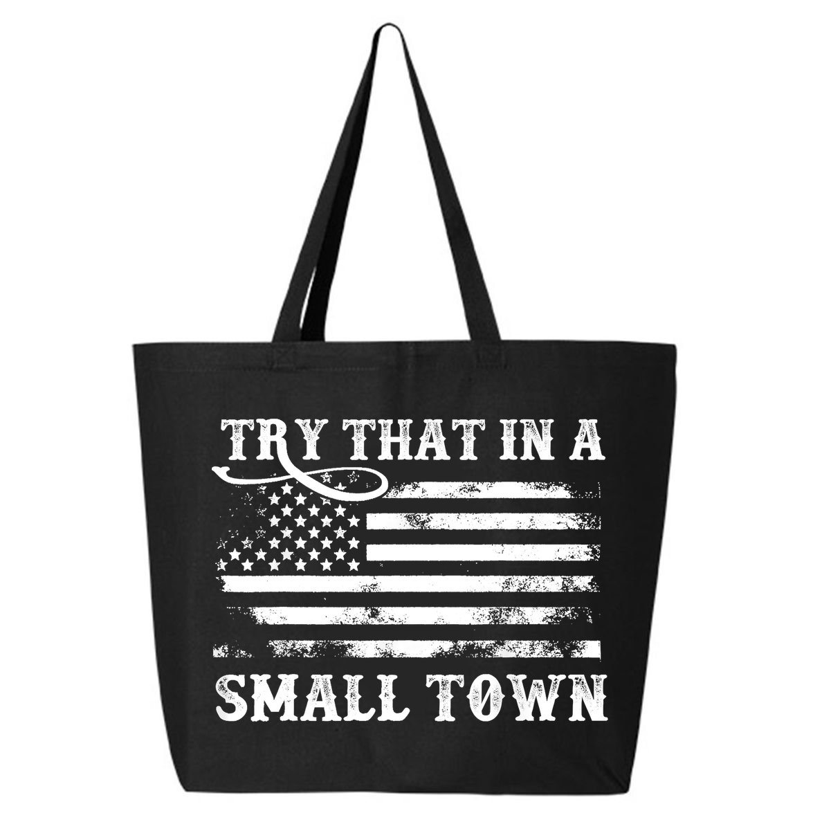 Vintage Cowboy Flag USA 25L Jumbo Tote