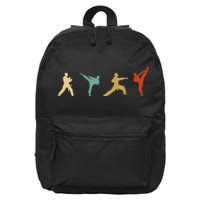 Vintage Taekwondo Tae Kwon Do Fighter 16 in Basic Backpack