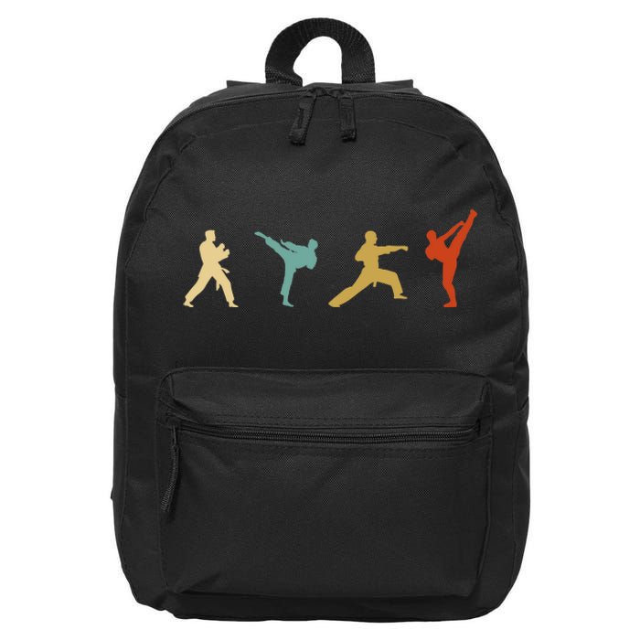 Vintage Taekwondo Tae Kwon Do Fighter 16 in Basic Backpack