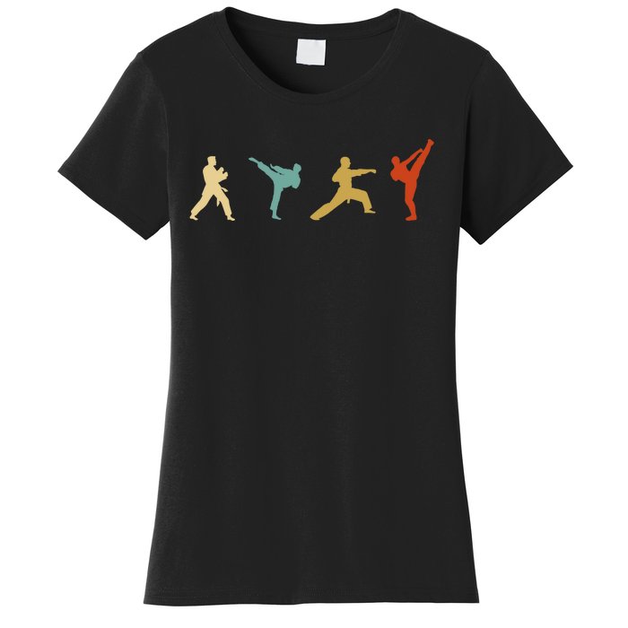 Vintage Taekwondo Tae Kwon Do Fighter Women's T-Shirt