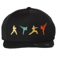 Vintage Taekwondo Tae Kwon Do Fighter Wool Snapback Cap