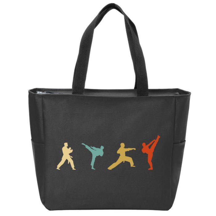 Vintage Taekwondo Tae Kwon Do Fighter Zip Tote Bag