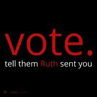 Vote Tell Them Ruth Sent You Funny American Flexfit Unipanel Trucker Cap